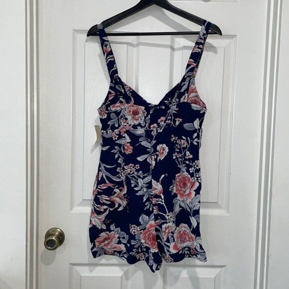 Flynn Skye Womens Size Small Floral Print Romper - Picture 2 of 7